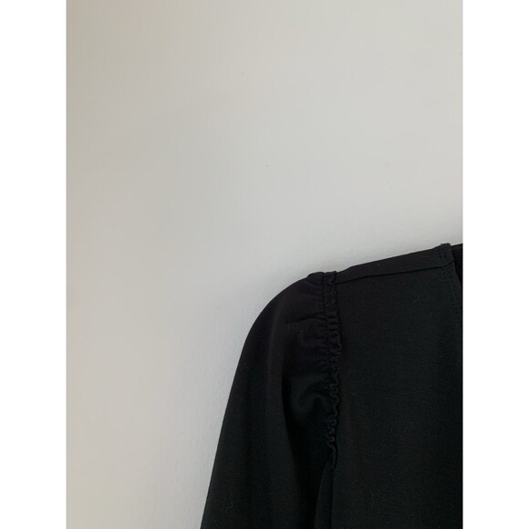 NWT Isabel by Ingrid & Isabel Maternity Nursing Wrap Top Black 3/4 Sleeve- Sz S - Picture 5 of 10